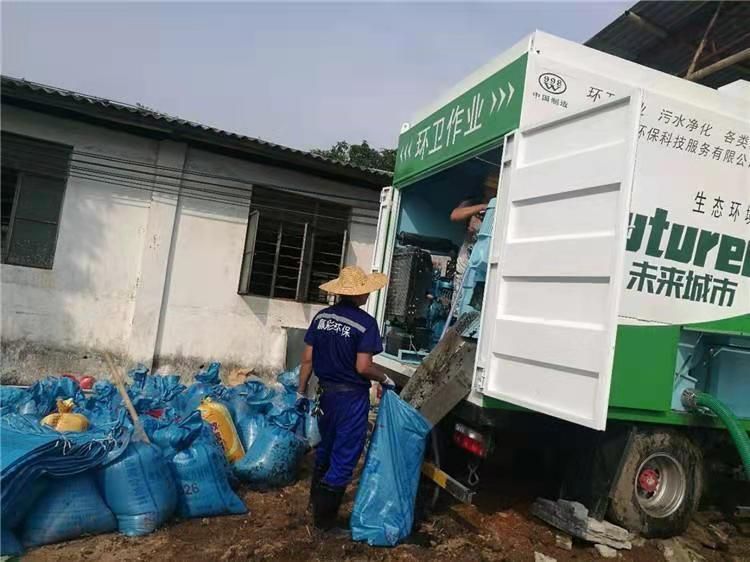 江城工业污泥压干处理